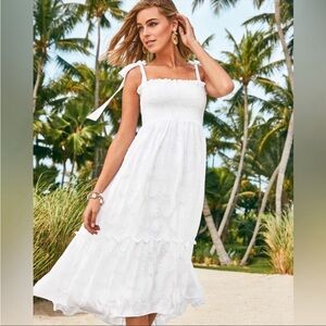 Lilly Pulitzer Women’s white midi dress